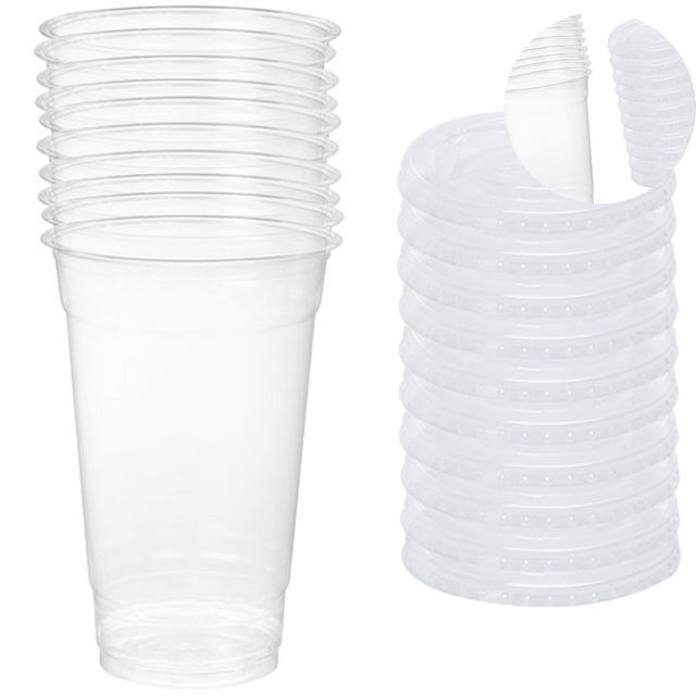 테이크아웃 음료컵 720ml, 아이스커피 플라스틱컵 10세트