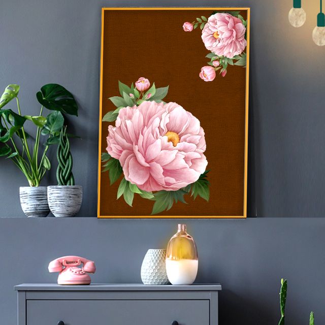 목단 그림 액자 풍수화 돈 들어오는 꽃 그림 A2gdAL6