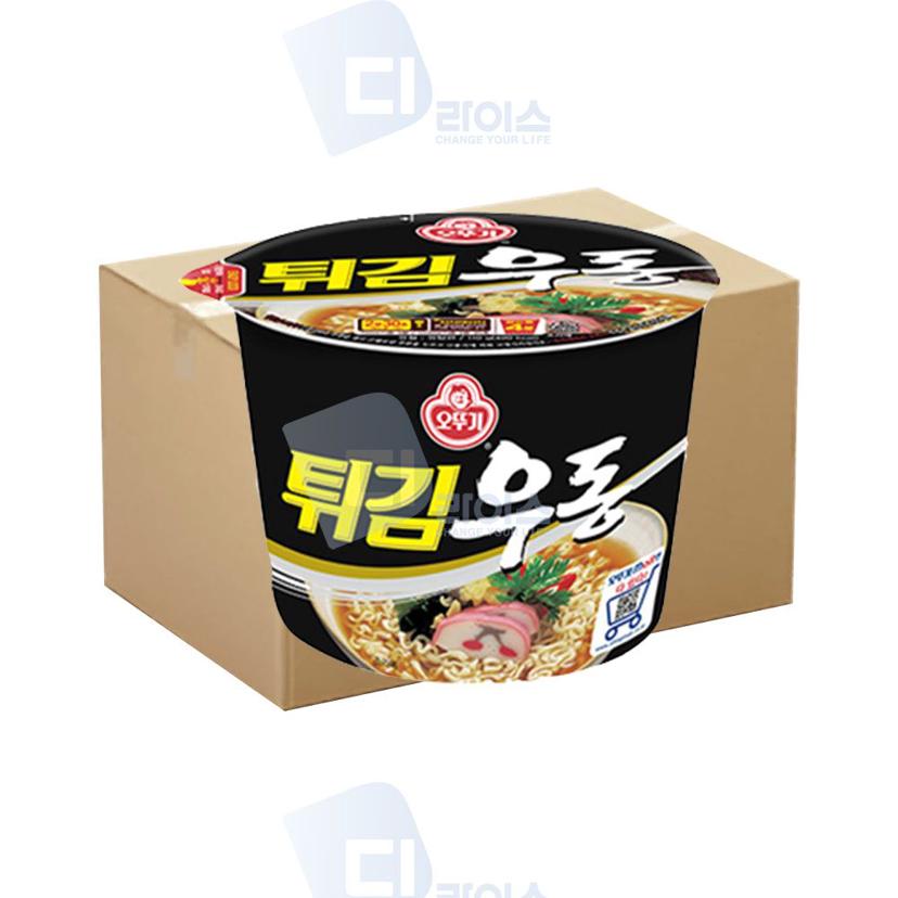오뚜기 튀김우동 큰컵 110g 12개입 박스 가쓰오부시 국물