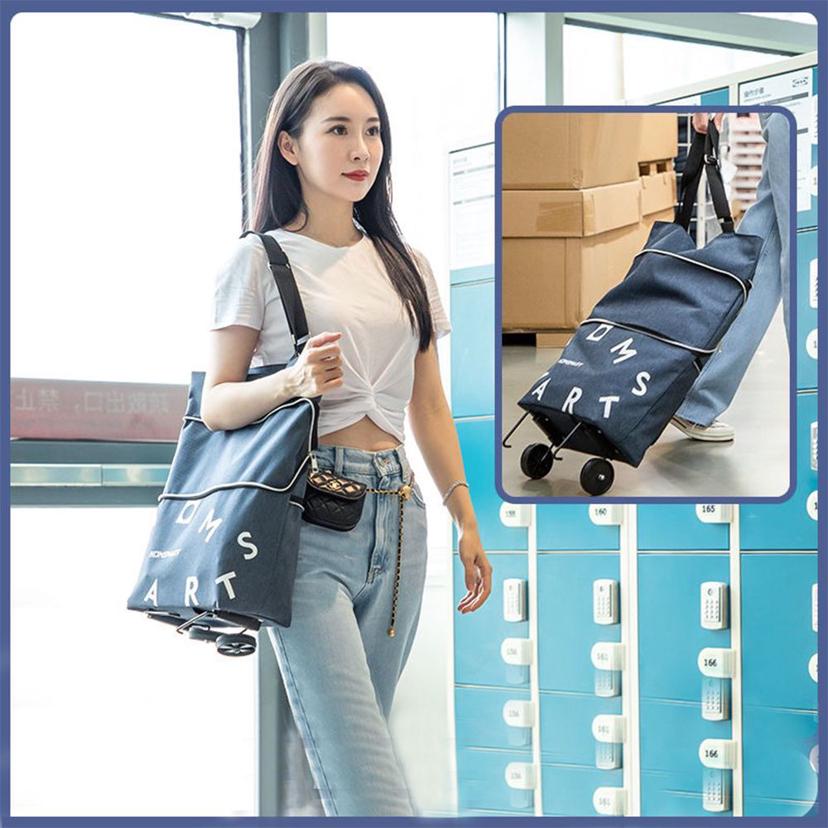 접이식 쇼핑카트 핸드카트 - 장바구니 시장 가방