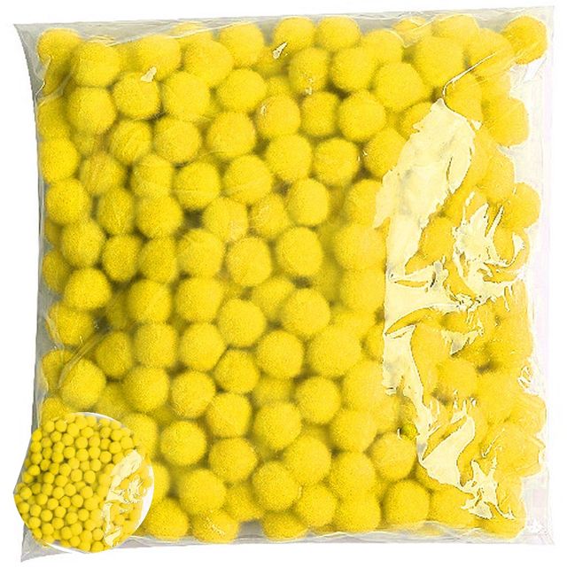 만들기솜 솜방울폼폼이털방울 퐁퐁 20mm 노랑