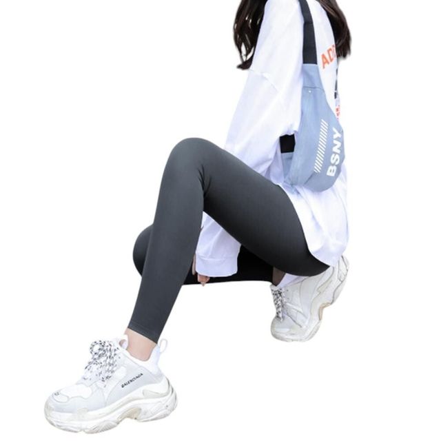 하이웨스트 힙업 레깅스 (L 그레이)
