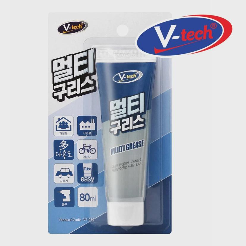 V텍 멀티 구리스 80ml 치약형 윤활제 간편 사용
