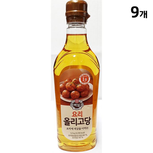 요리올리고당 CJ제일제당 1.2k X9 - 대용량 업소용 감미료 세트