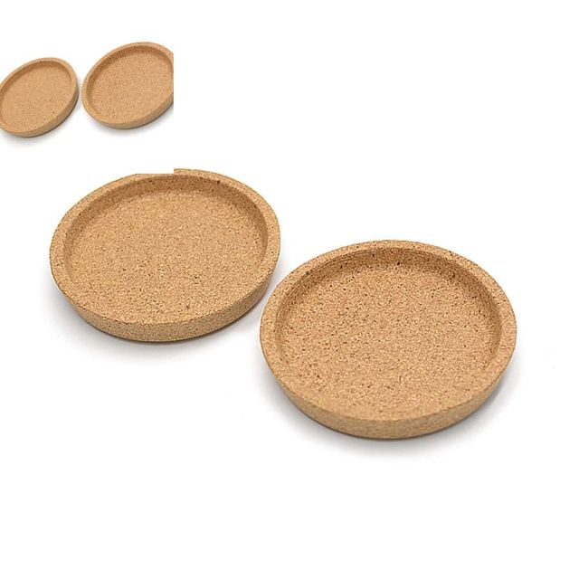 코르크 컵받침 커피잔 10cm 2개입 코르크컵받침 코르크코스터 코르크물흡수컵받침 티코스터