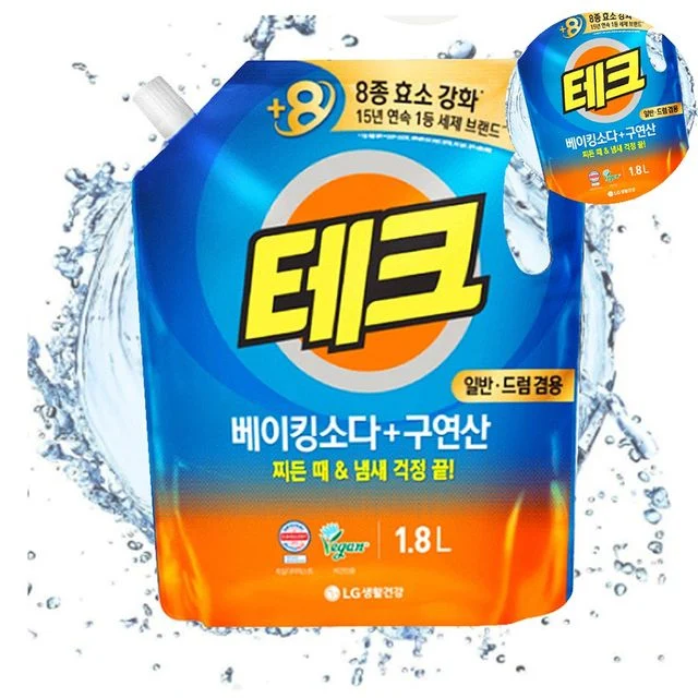 액상세탁세제 구연산세제 구연산 액체세제 리필1.8L