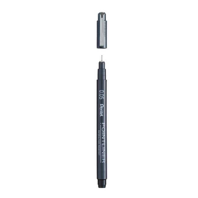 혜명몰 펜텔 포인트라이너 흑색 0.05MM S20P-05A - 타 (12개입) 잉크펜 캘리그라피펜 그림펜 일러스트펜 얇