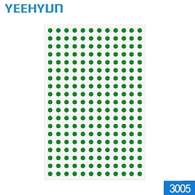 칼라분류라벨 15개묶음 3005 사무용 숫자색상라벨 정리용품