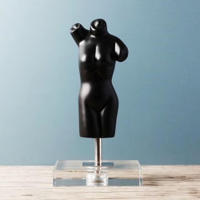 여인 블랙 조각상 도자기 인테리어 장식품 홈데코