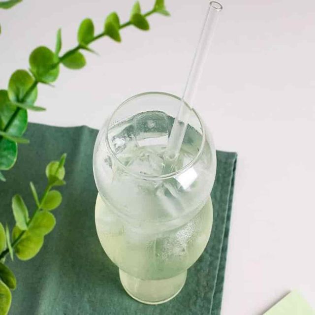 유리컵 2단 530ml 아이스커피잔 내열유리잔 유리물컵 홈카페컵
