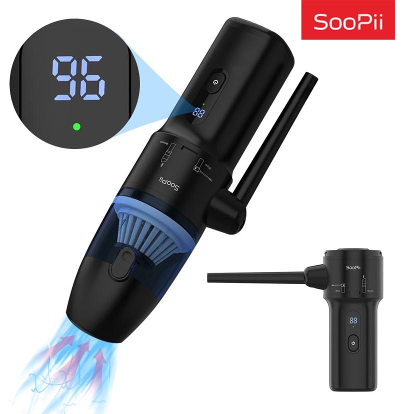 Soopii 무선 에어건 차량용 청소기 BV01 LED 표시