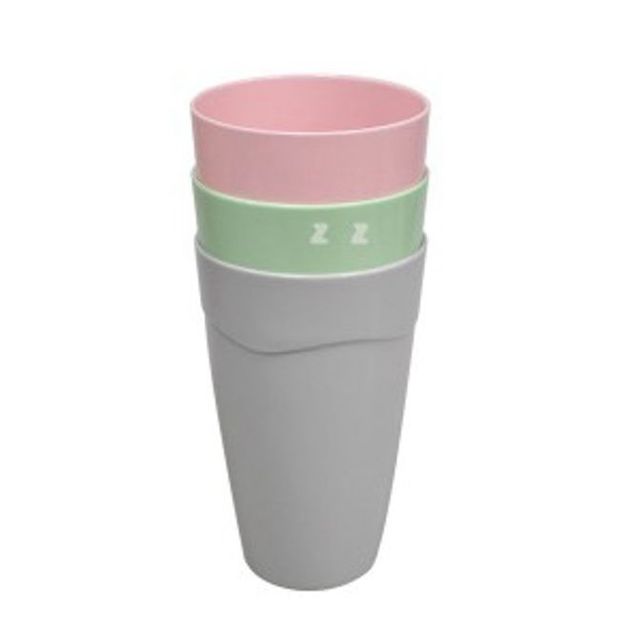 플라스틱 컵 3개 세트 - 카페 커피 차 음료 맥주 잔 물컵