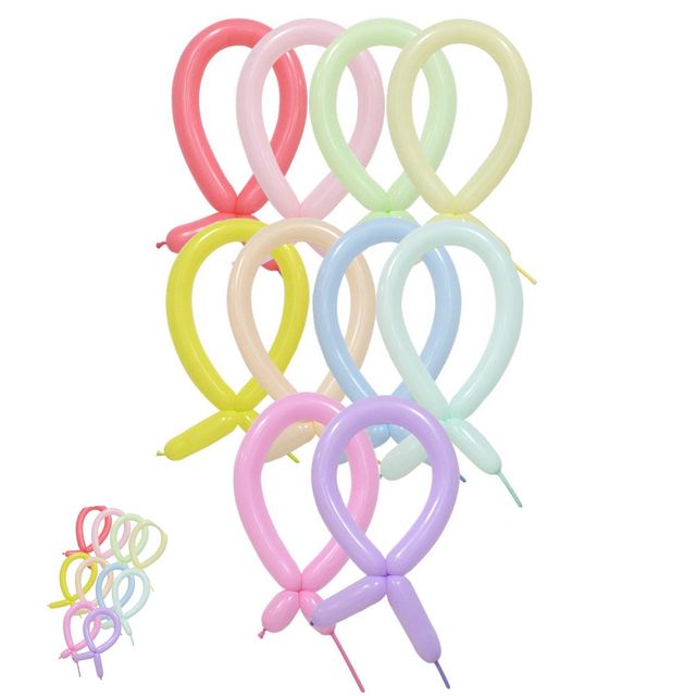 컬러풍선 막대풍선 요술풍선 마카롱 풍선 100개입