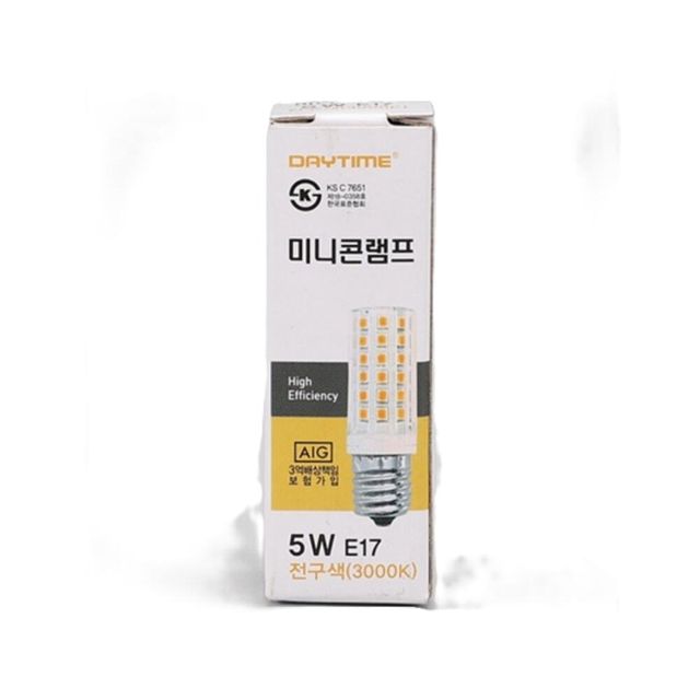 LED 콘 램프 5W 전구 E17 소형LED전구 LED전구 미니콘램프