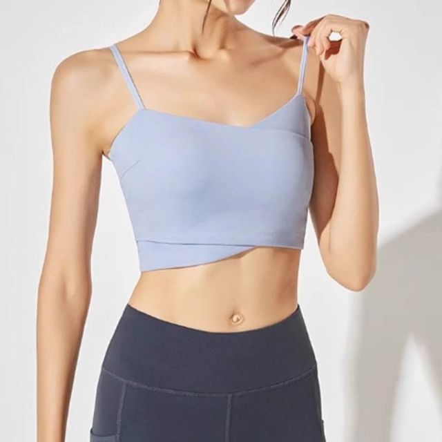 일체평 캡 탄탄한 이중 원단 브라탑 세련된핏