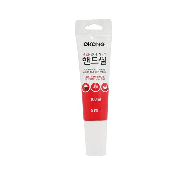 오공 욕실용 실리콘 실란트 백색 100ml 핸드씰