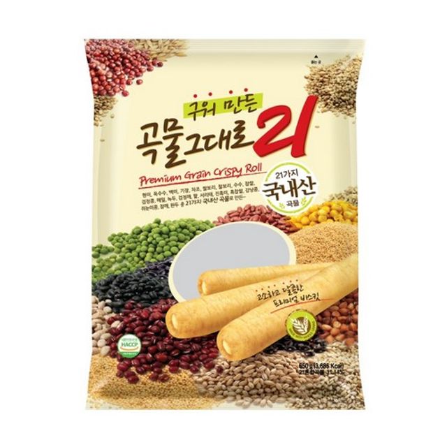 곡물그대로 21 650g - 고소한 건강 과자 간식