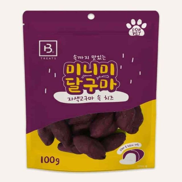 강아지 간식 자색고구마 치즈 100g, 산책 트릿