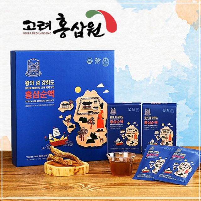 왕의섬 강화도 홍삼순액 50ml 30포 건강기능식품