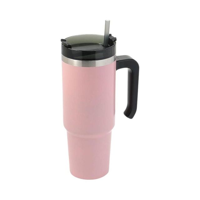 보온보냉 빨대 텀블러 (900ml 핑크)