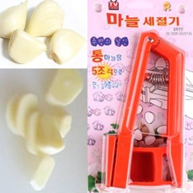 마늘 5조각 세절기 마늘칼 - 주방용 마늘 자르미