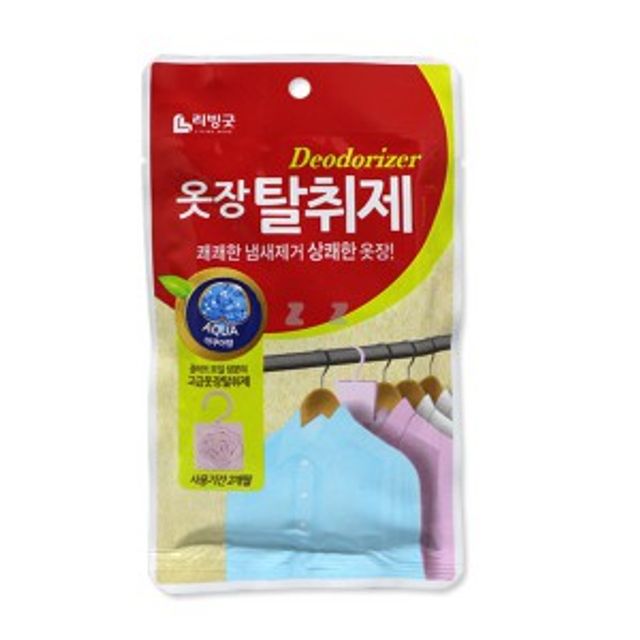 리빙굿 옷장 탈취제 아쿠아향 이불장 냄새 제거 솔루션