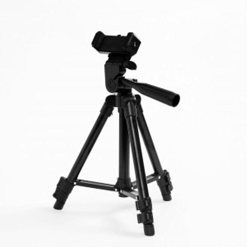 스마트폰 카메라 3단 삼각대 - DSLR 폰 거치대 블랙