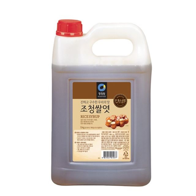 청정원 식다용 물엿 대용량 쌀엿 물엿 조청쌀엿 5kg