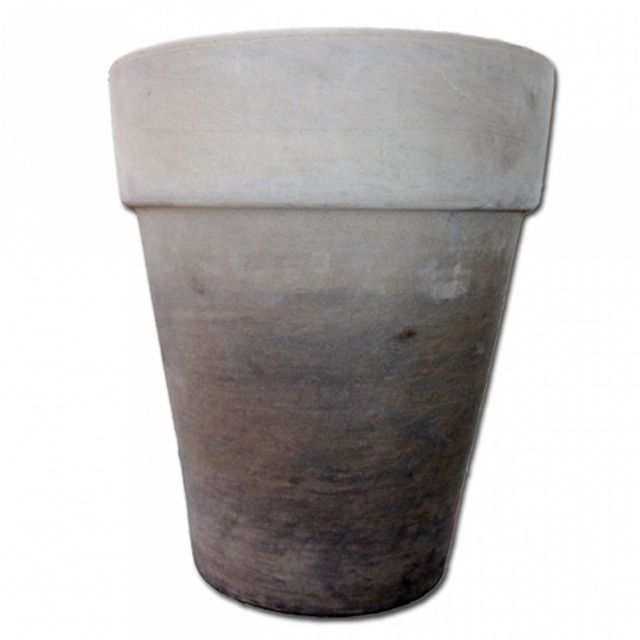 빈티지 그레이 특대형 독일 토분 51x60cm - 내구성 좋은 회색 화분