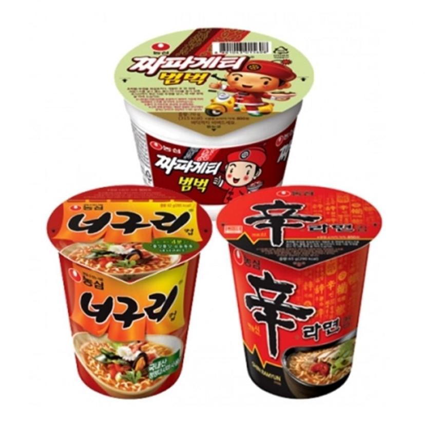 농심 신라면 소컵 6입 + 짜파게티범벅 6입 세트