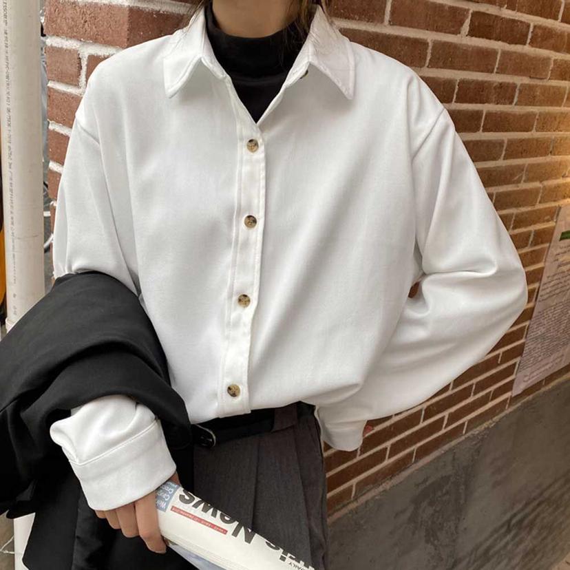 여성 캐주얼 코듀로이 블라우스 가을 도톰한 셔츠 남방