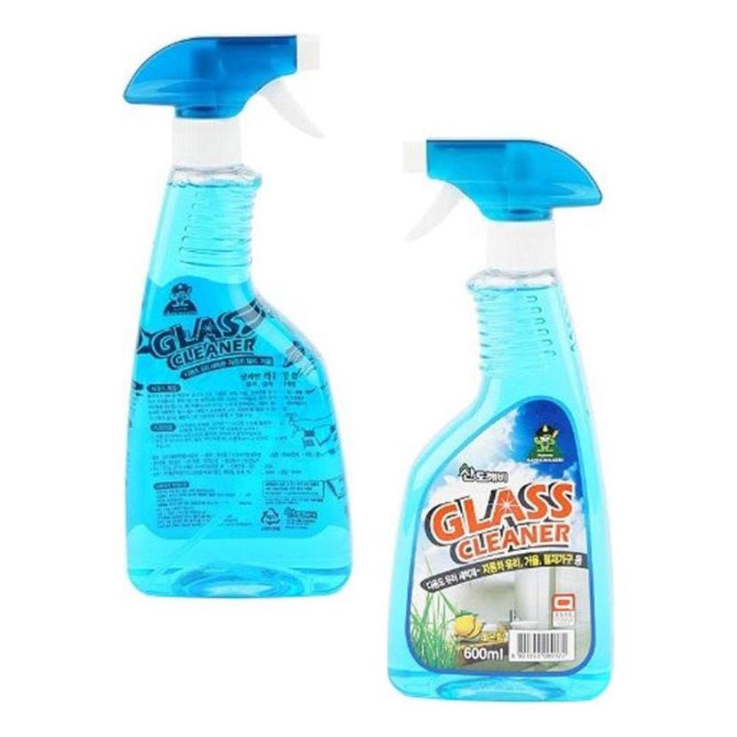 산도깨비 유리 세정제 레몬향 600ml - 거울 자동차 유리
