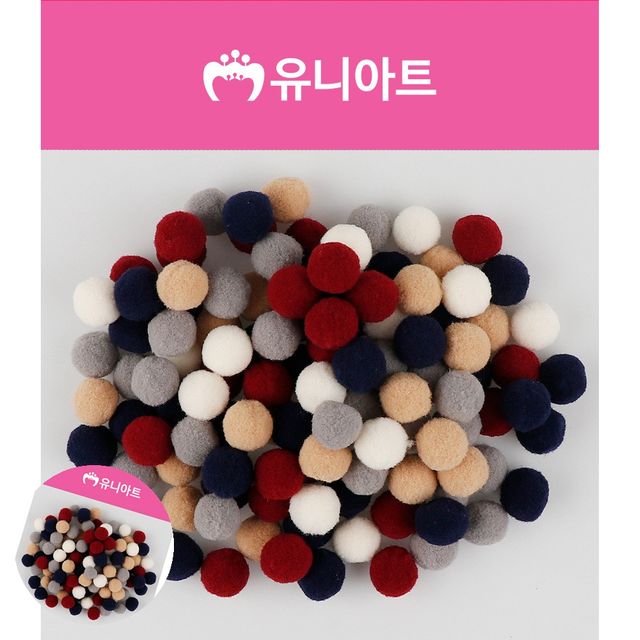 모루인형 만들기 20mm, 사탕 목걸이 솜사탕 퐁퐁이 겨울 미술놀이
