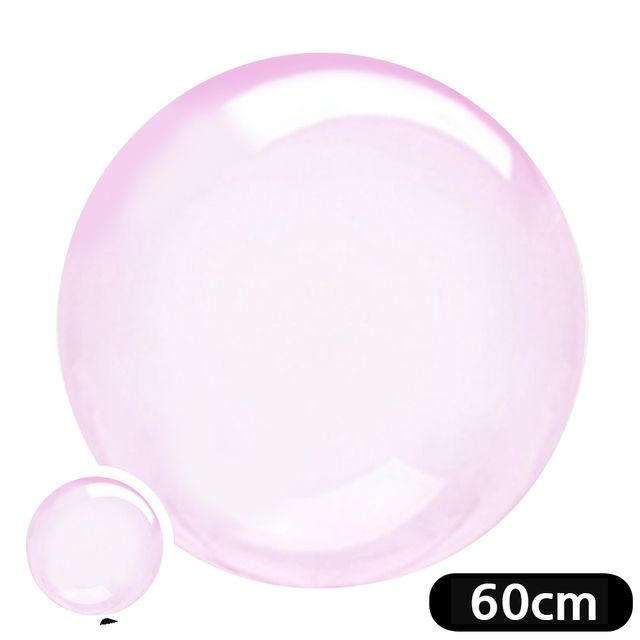 컬러풍선 파티풍선 버블풍선 원형 풍선 크리스탈 60cm 핑크