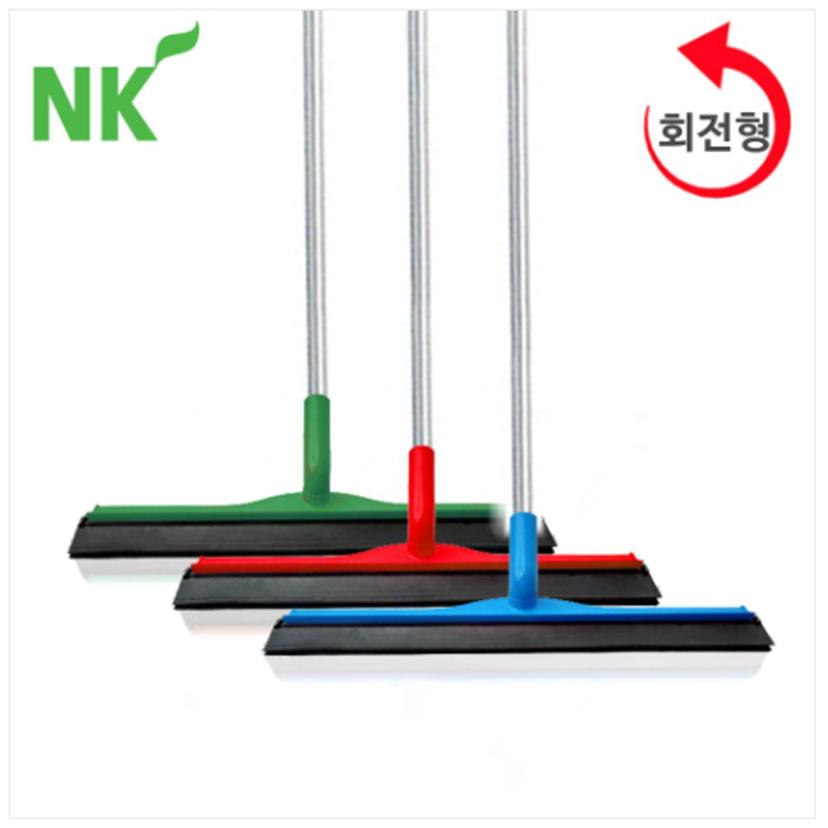 엔케이 회전 이중 실리콘 바닥 밀대 50cm 봉 포함 | 청소