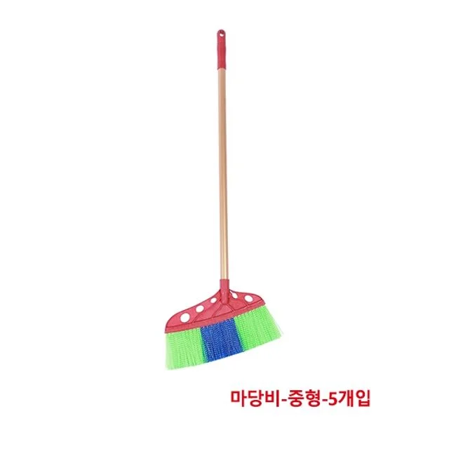 한신 빗자루 마당비 중형 300x860mm 5개입 - 실내외 청소용