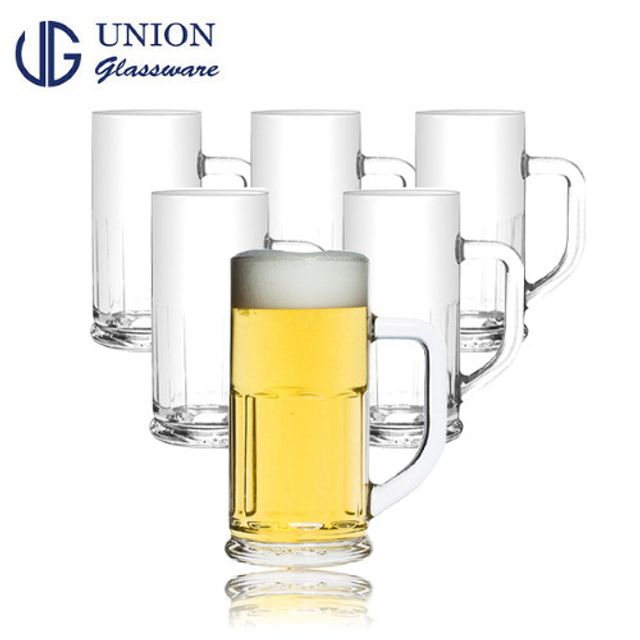 유니온글라스 손잡이머그 맥주컵유리컵6P세트(UG-364)