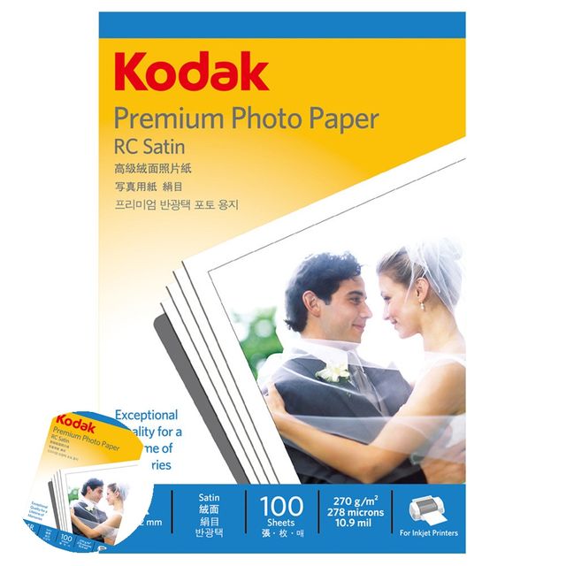 인화용지 잉크젯용지 포토용지 반광택 사진용지 4x6 270g RC 100매 5740 159 잉크젯 프린터 전용