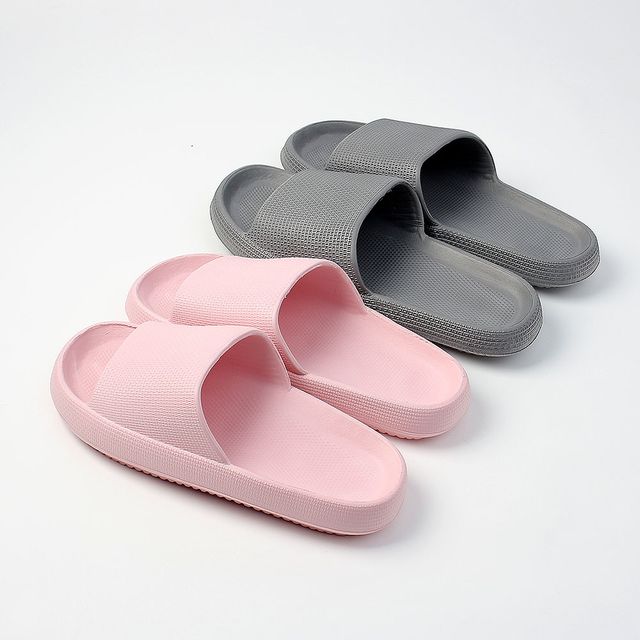논슬립 통굽 슬리퍼 그레이 270mm 핑크 250mm 두컬레