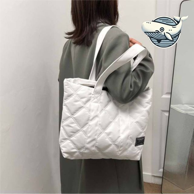 컬러풀 에코백 가벼운 누빔 숄더백 퀼팅 디자인