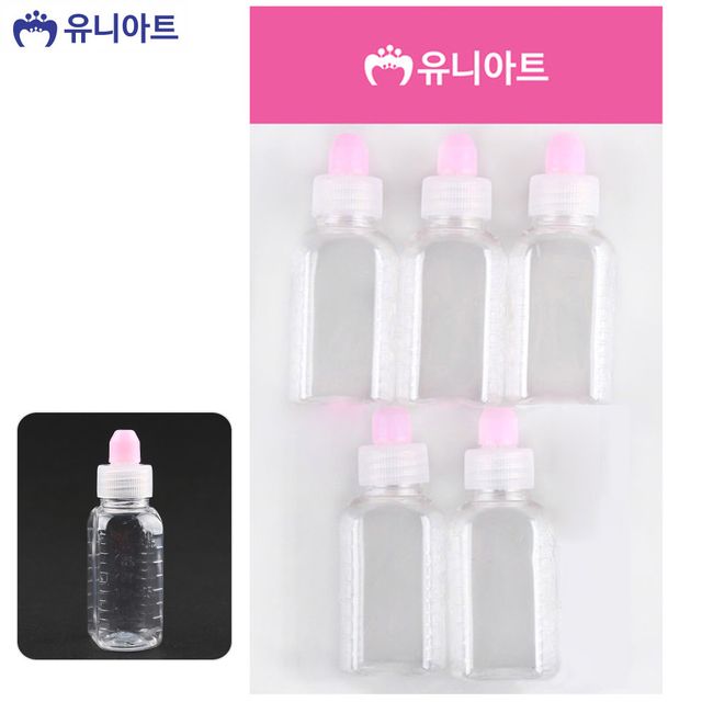 유니아트 플라스틱 약병 30cc 5개입 - 미술놀이 재료 필수