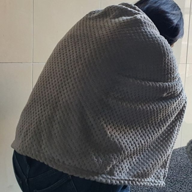무릎담요 학교 사무실 극세사담요 그레이 - 심플한 디자인