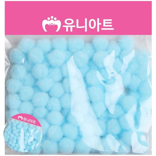 만들기재료 방울폼폼이 퐁퐁 12mm 하늘