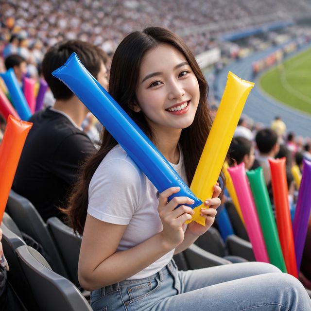 응원봉 막대풍선, 체육대회 행사 풍선막대 응원도구