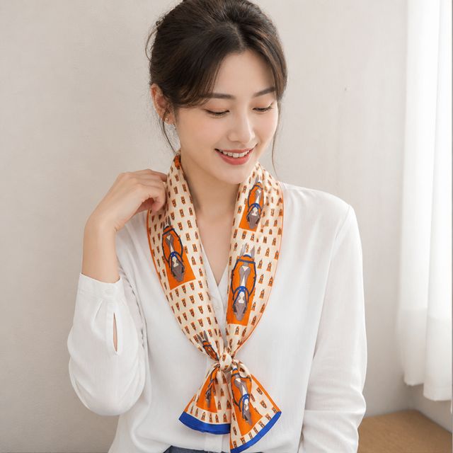 봄 가을 쁘띠 숄 스카프 목수건