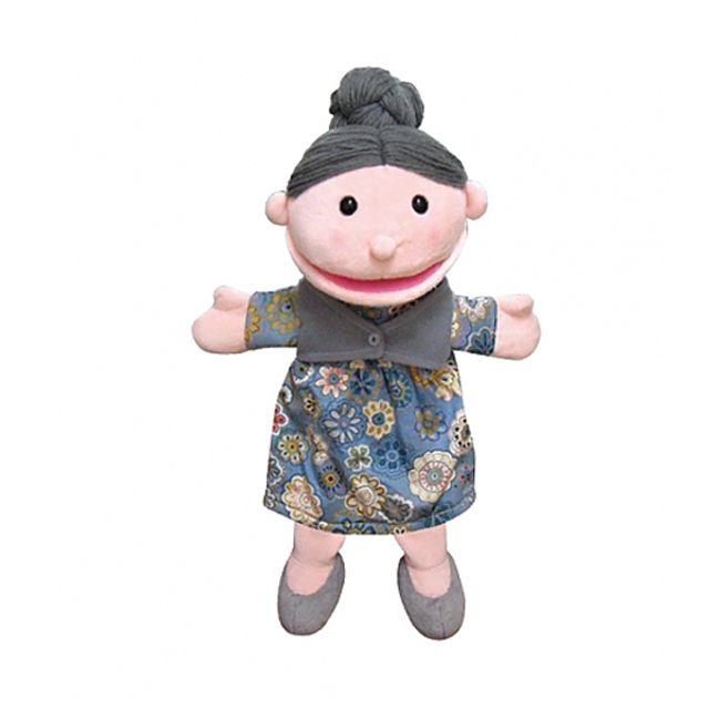 고급 구연 동화 손인형 - 가족 구성원 할머니 캐릭터