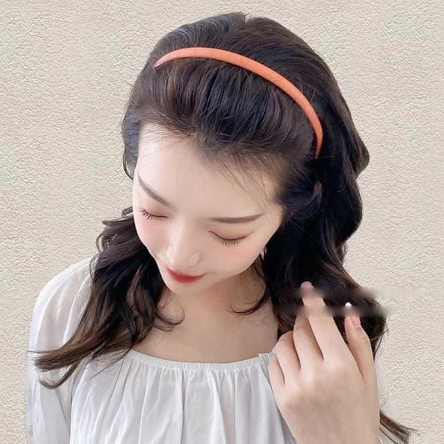 빗살 일자 머리띠 헤어밴드 플라스틱 여성 심플 귀안아픈 무광