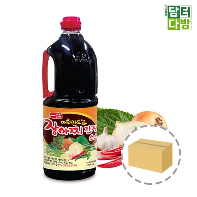광야식품 장아찌 간장소스 1800ml 대용량 6개입