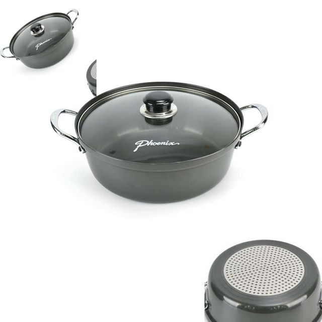 인덕션겸용 경질 국골냄비 뚜껑포함 24cm 찌개냄비 국냄비 주방냄비 샤브냄비