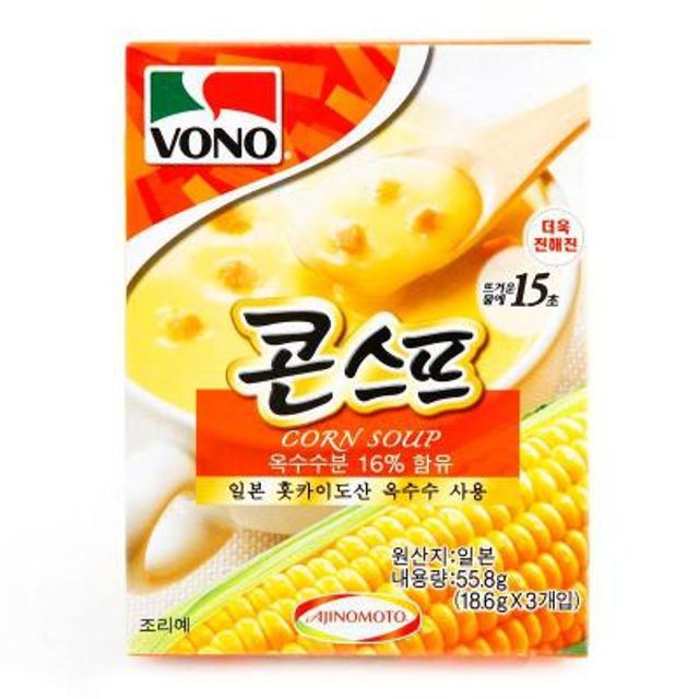 농심 보노 콘스프 3개입, 간편 조리 냉동 스프 55.8g